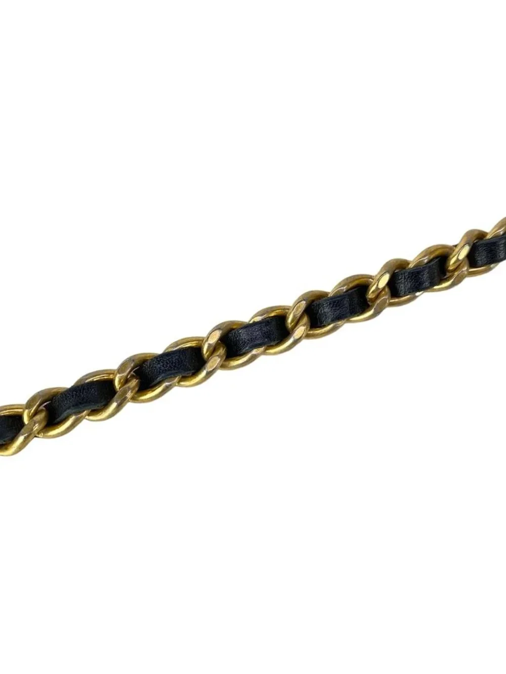 Chanel Shoulder Bag 2.55 Icon Charm Black Vintage Gold Chain